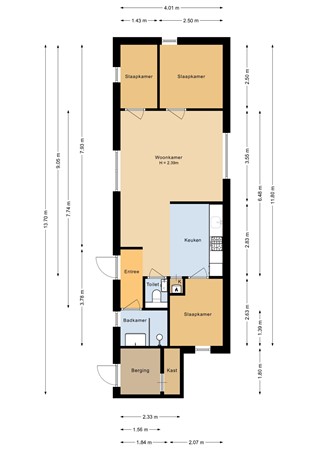 Floorplan - Zeedijk 24-629, 4504 PN Nieuwvliet